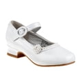 thumbnail image 1 of Josmo Toddler Girls Dress Shoes, White Patent, 5, 1 of 6