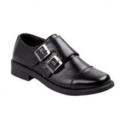 Josmo Toddler Kids Boys Monk Dress Shoes - Black, 7