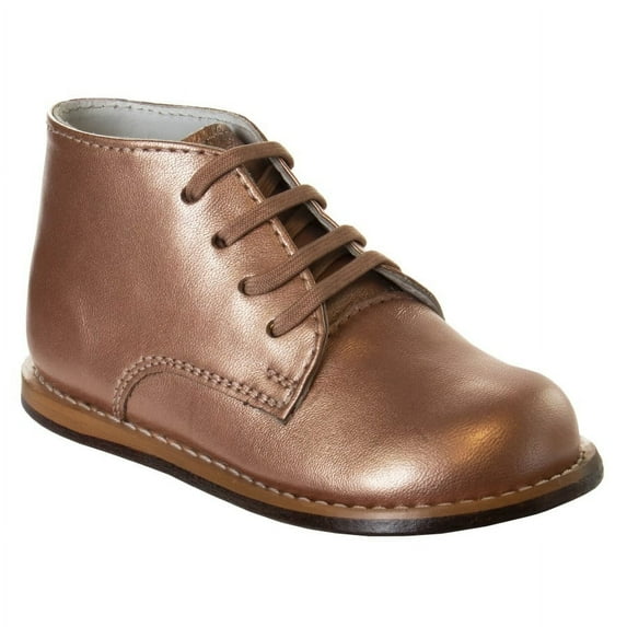 Josmo Unisex Baby Walking Shoes, First Walker Shoes, Genuine Leather Classic Infant Shoes color: Rosegold size: 3.5