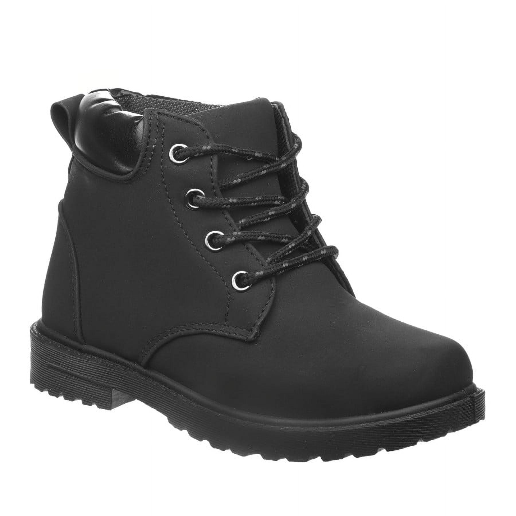 Josmo Unisex Outdoor Kids Lace Up Comfort Casual Boots: Perfect for Outdoor Adventures, Black, 12