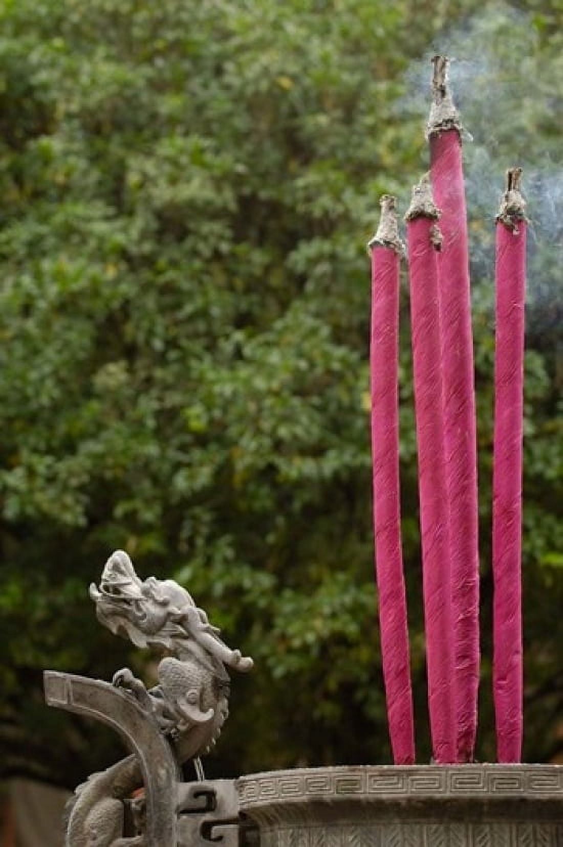 Joss Sticks Burning at the Confucian Temple of Literature Jianshui Yunnan Province China Canvas Art - Pete Oxford DanitaDelimont (18 x 24)
