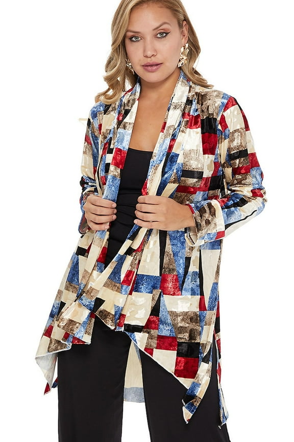 Women's Velvet Burnout Vegas Jacket Long Sleeve-424VB-LRP1-B015