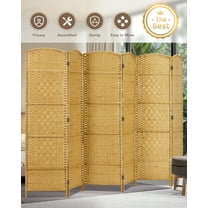 Jostyle Room Divider 6ft. Tall Extra Wide Privacy Screen, Folding Privacy Screens Freestanding Nature