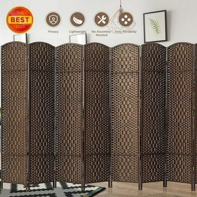 Jostyle Room Divider 6ft. Tall Extra Wide Privacy Screen, Folding