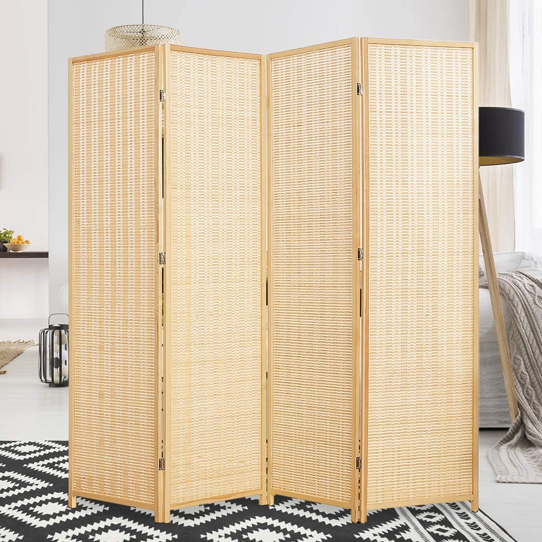 Ore Furniture R5314 4Panel Room Divider Natural