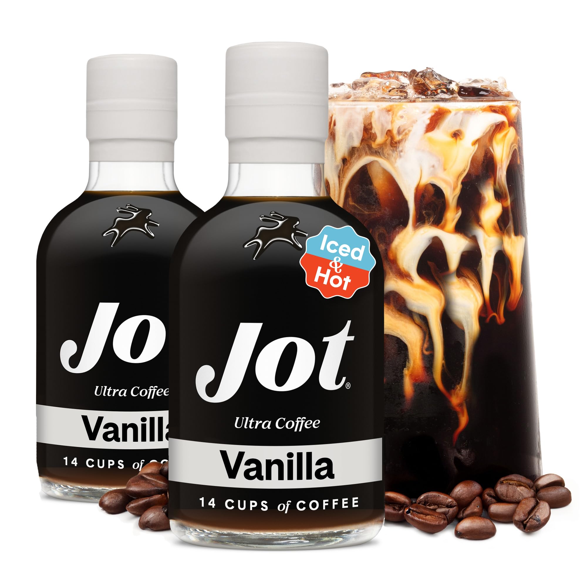 Jot Coffee Concentrate (Vanilla 2Pack) High Caffeine Instant Cold