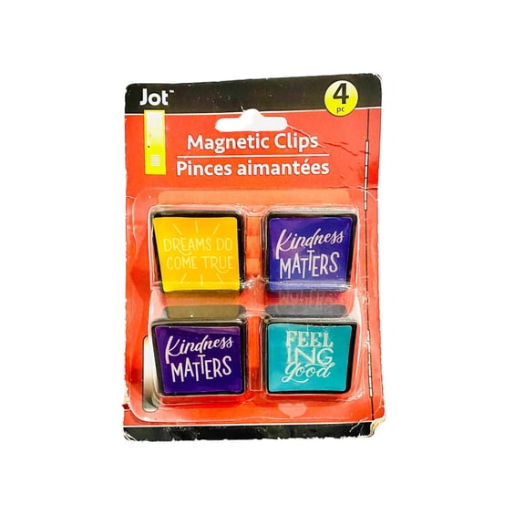 Jot Magnetic Clips Inspirational 4 Pieces (one set chosen)