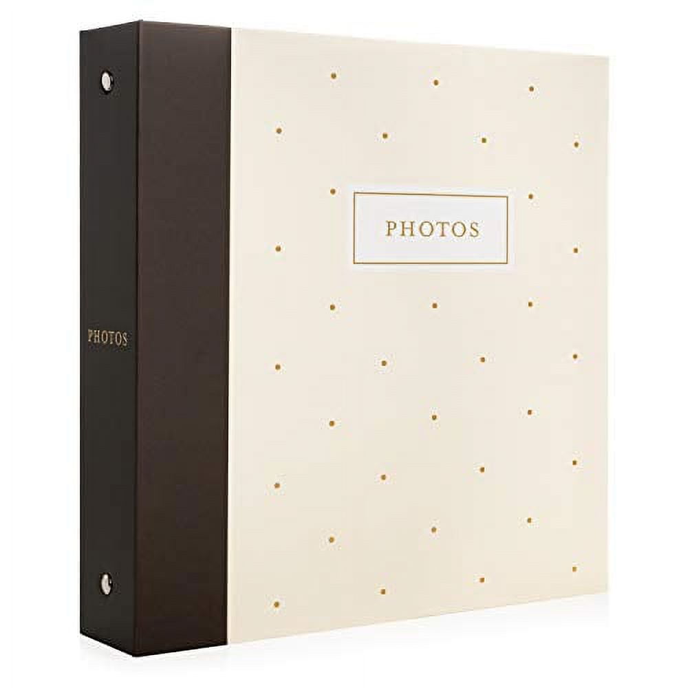 Photo Album Set, 3-Ring Binder 8.5 inch x 9.5 inch, with 50 Clear Heavyweight 2-Pocket Sleeves & 6 Tab Dividers, by Better Office Products, Holds 200