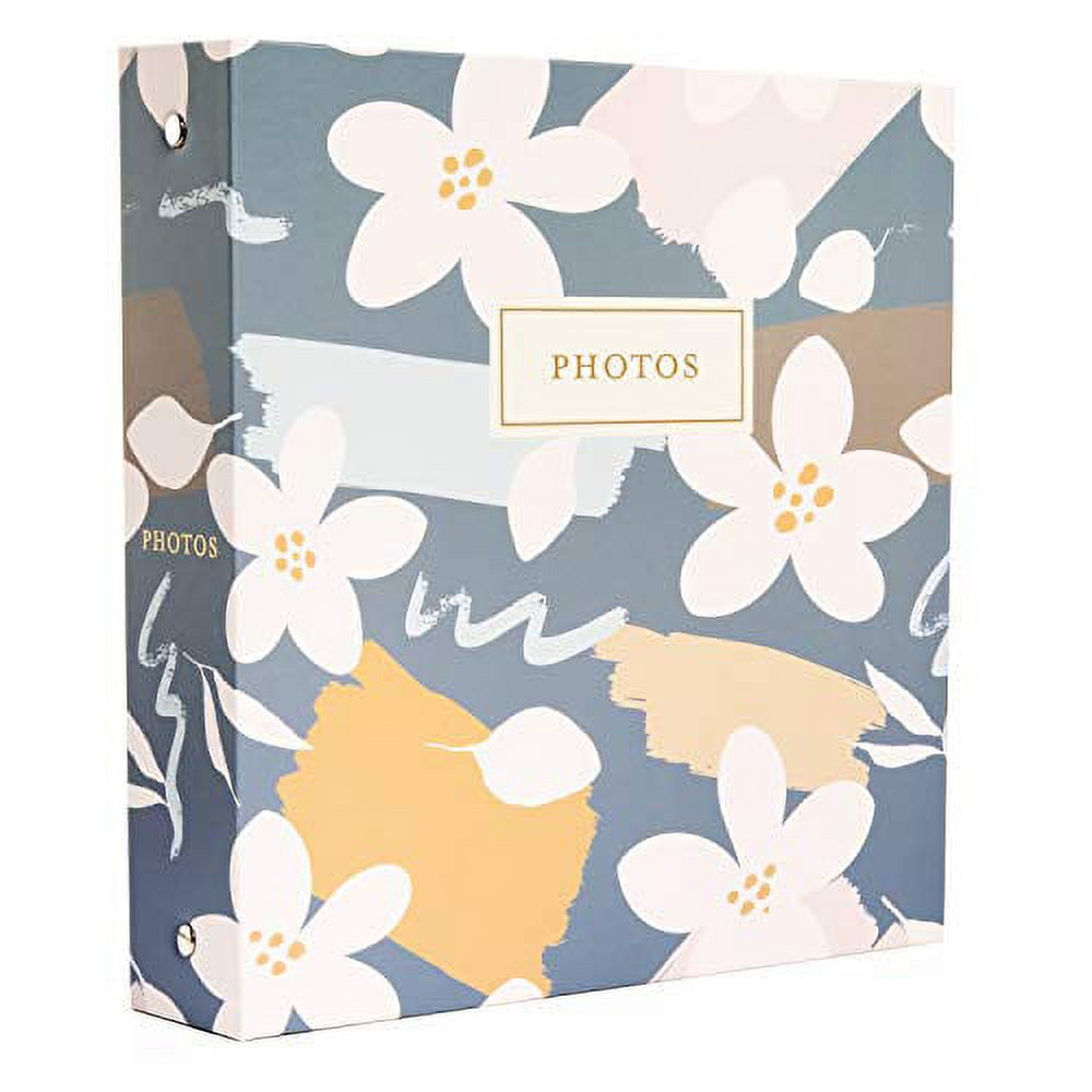 Pioneer Photo Albums WAF-46/ST 200 Pocket Ivory Moire Cover Album with  Silver Tone Oval Frame and Wedding Album Text for 4 x 6-Inch Prints