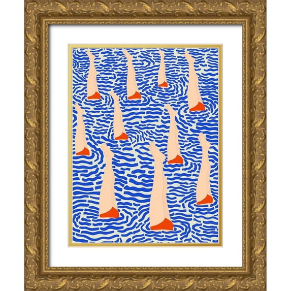 Jotadejai 25x32 Gold Ornate Wood Framed with Double Matting Museum Art Print Titled - BaApistas