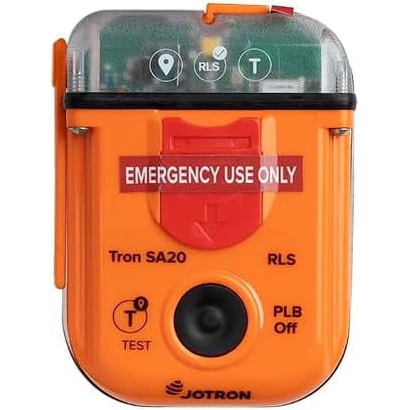 Jotron Tron SA20 PLB Personal Locator Beacon | Compact & Lightweight | GPS & Galileo GNSS | 406MHz Emergency Signal | Waterproof | SOLAS Approved | Programmed for US Registration