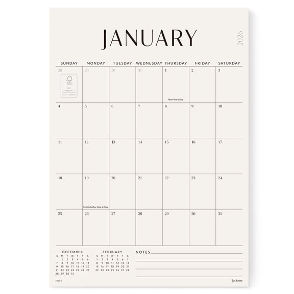 Jotsome Magnetic Calendar for Refrigerator 2026, Monthly Fridge Calendar From 2026 to June 2027 14x10 inch, Easy Organizing