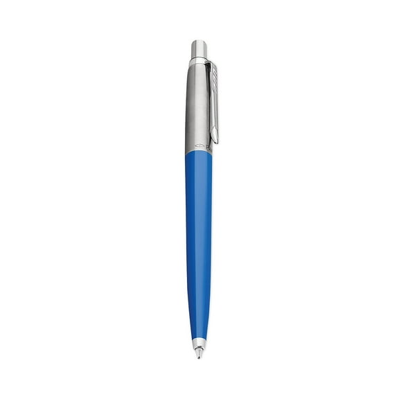 PARKER PEN- SANFORD Parker Jotter Ballpoint Pen Retractable Medium 0.7 mm Blue Ink Blue Barrel