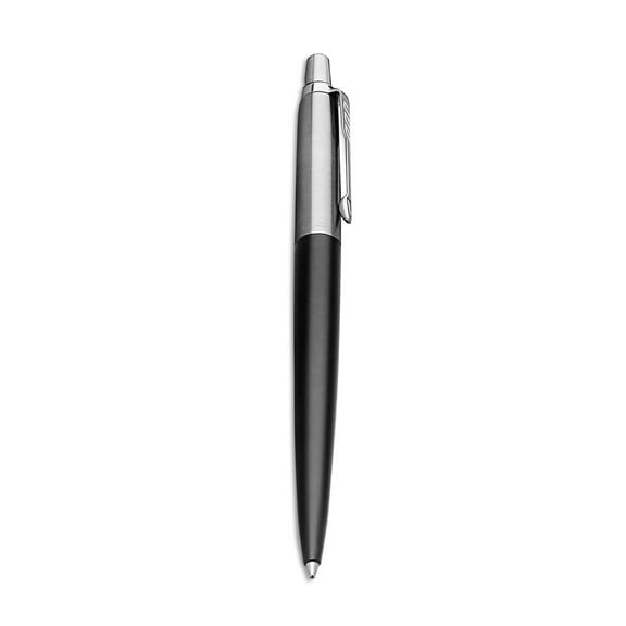 Parker Jotter Retractable Ballpoint Pen Black Barrel w/Blue Ink Medium Point 1953184