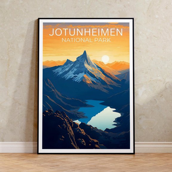 Jotunheimen Norway Mountain Travel Wall Art Decor Unframed Paper Print