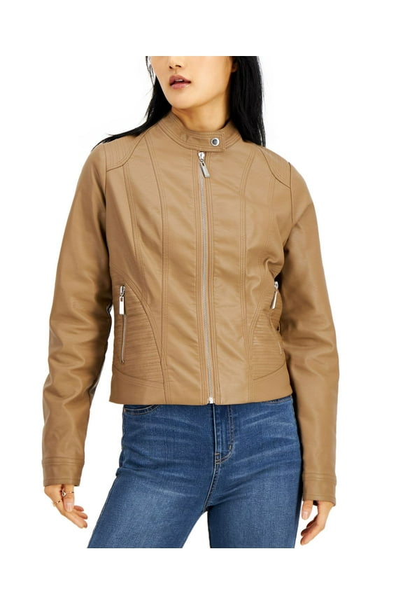 Juniors Faux-leather Jacket Truffle XXlarge, Beige