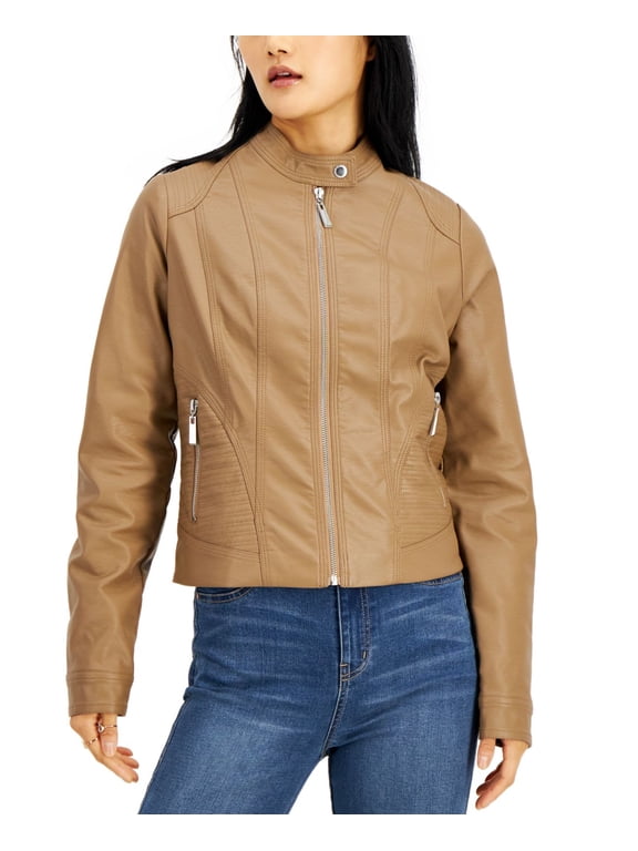 Juniors Faux-leather Jacket Truffle XXlarge, Beige