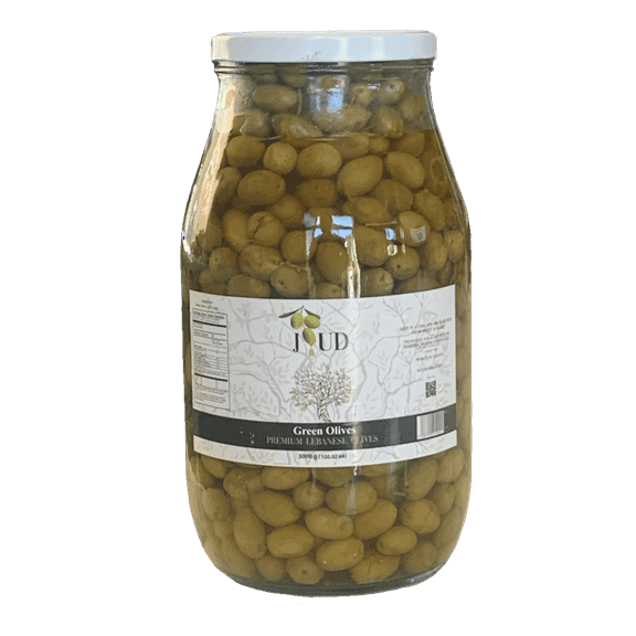 Joud, Premium Green Olives, Lebanese, 6.6 lb