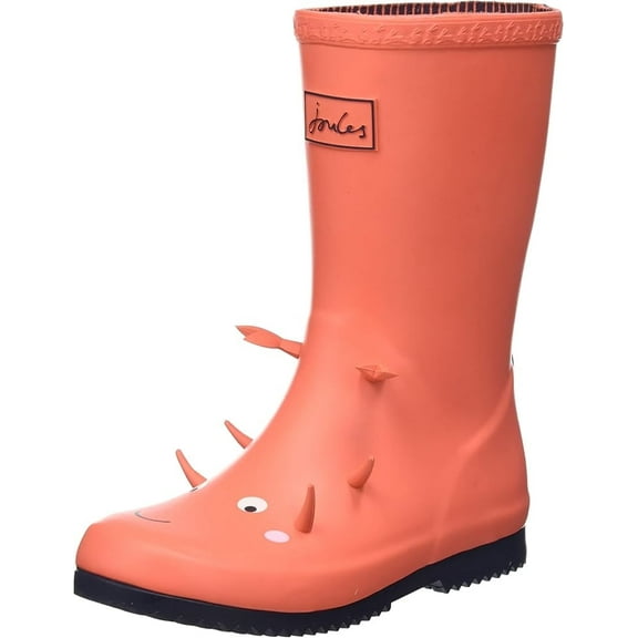 Joules Boy's Rain Boot, Crab, 11 Little Kid