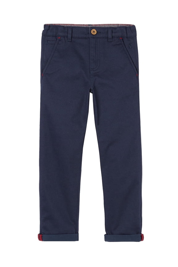 Boys' Laundered Chinos Pant (Navy, 6 Years)