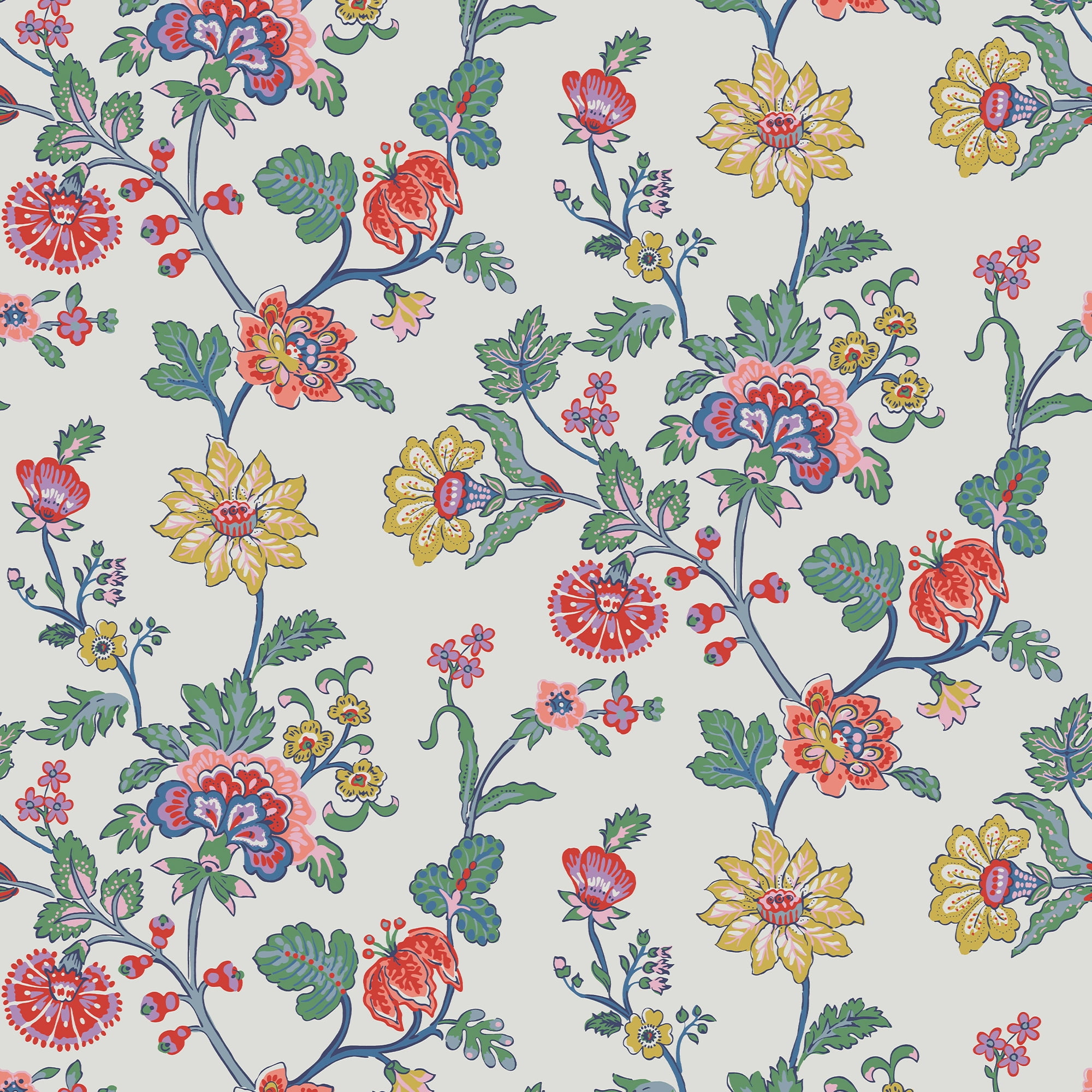 Joules Vine Cottage Floral Crème Wallpaper