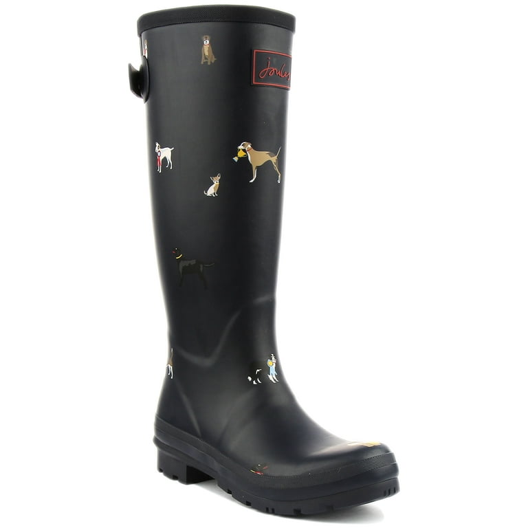 Joules welly hotsell print rain boot