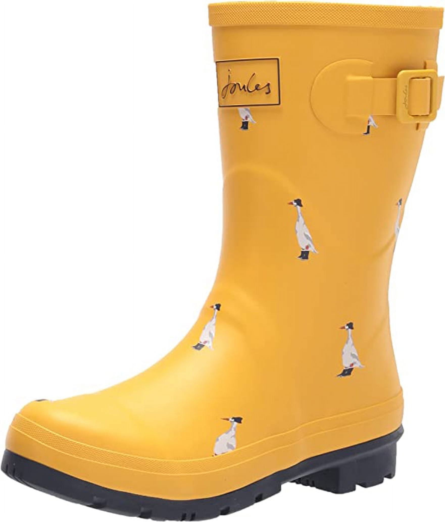 Joules gold top bee wellies