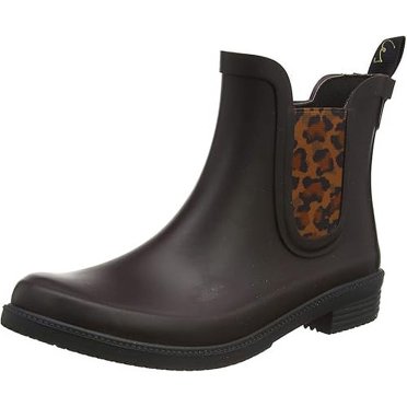 Joules Women's Rain Boots - Neoprene Lined Tall Wellies, Water-Dispersing Outsole, Fun Print