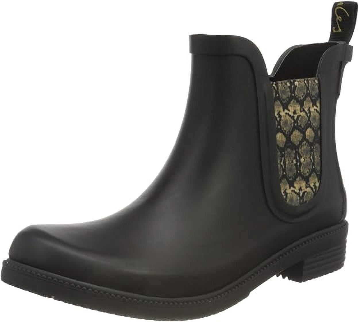 Joules Women's Rain Boot Rutland Black, 6