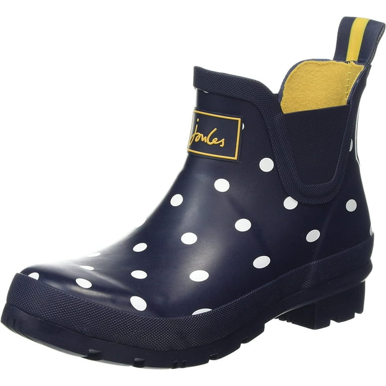 Joules Women s Wellibob Rain Boot 6 Navy Spot