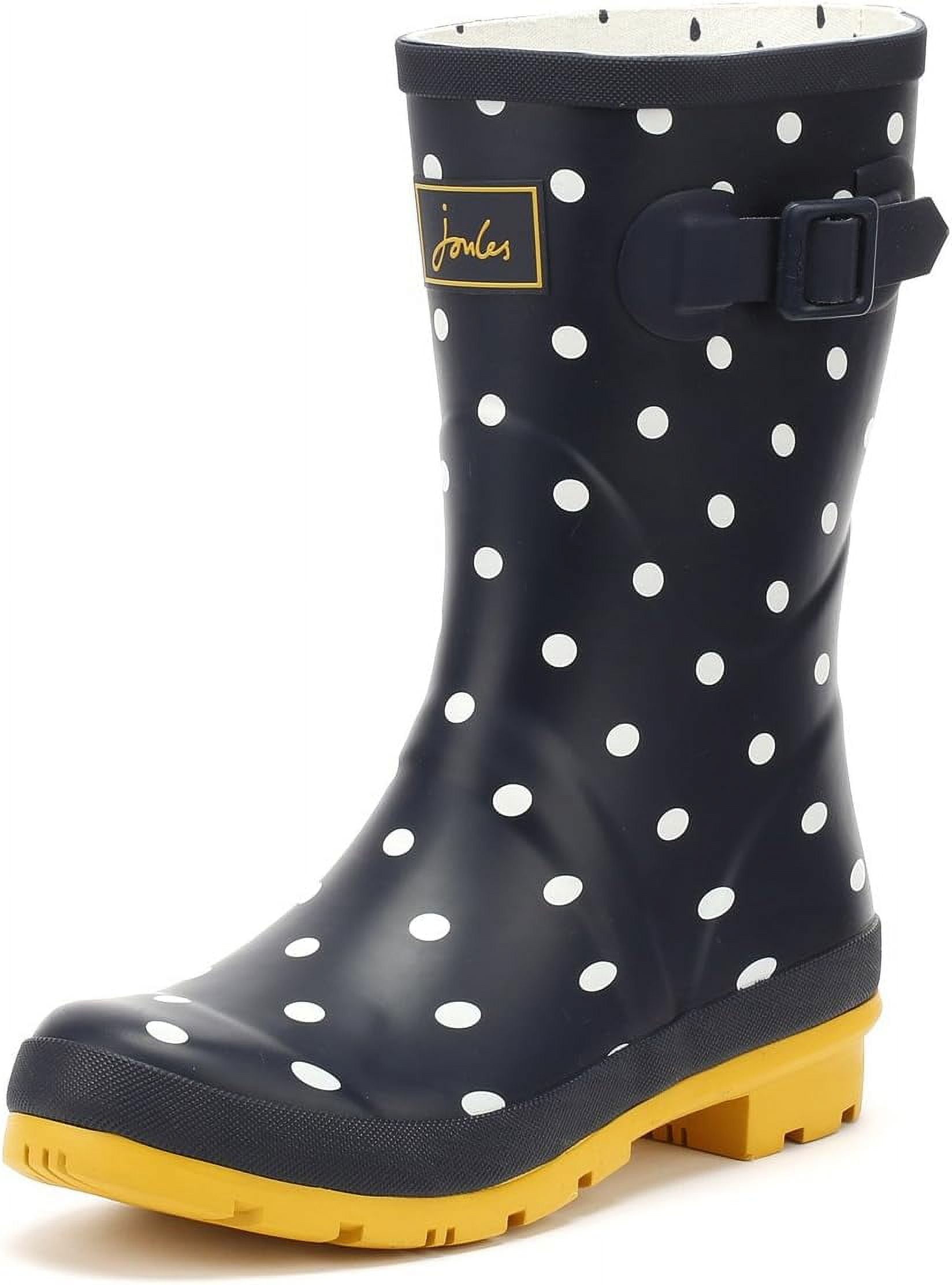 Joules Women's Wellington Welly Boot 7 French Navy Spot