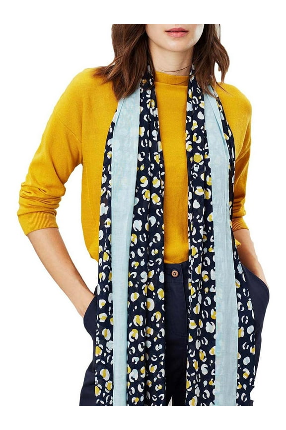 Womens Conway Leopard Print Long Line Rectangle Scarf