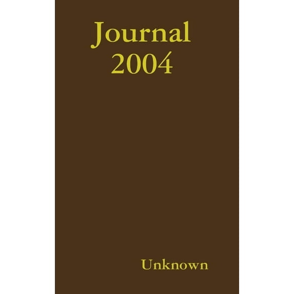 Journal 2004, (Hardcover)