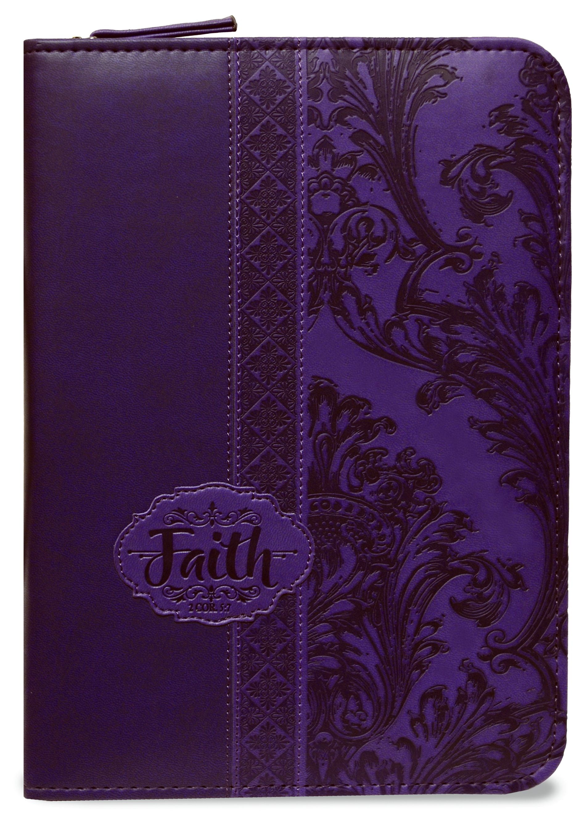 Divinity Boutique Journal Faith Lockable Blank Diary & Journal, Purple, 55in x 75in, 320 Pages