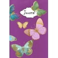 thumbnail image 1 of Journal: Blank Lined Paper Diary Notebook for Adult Women Beautiful Butterfly Butterflies #6 Purple, 1 of 1