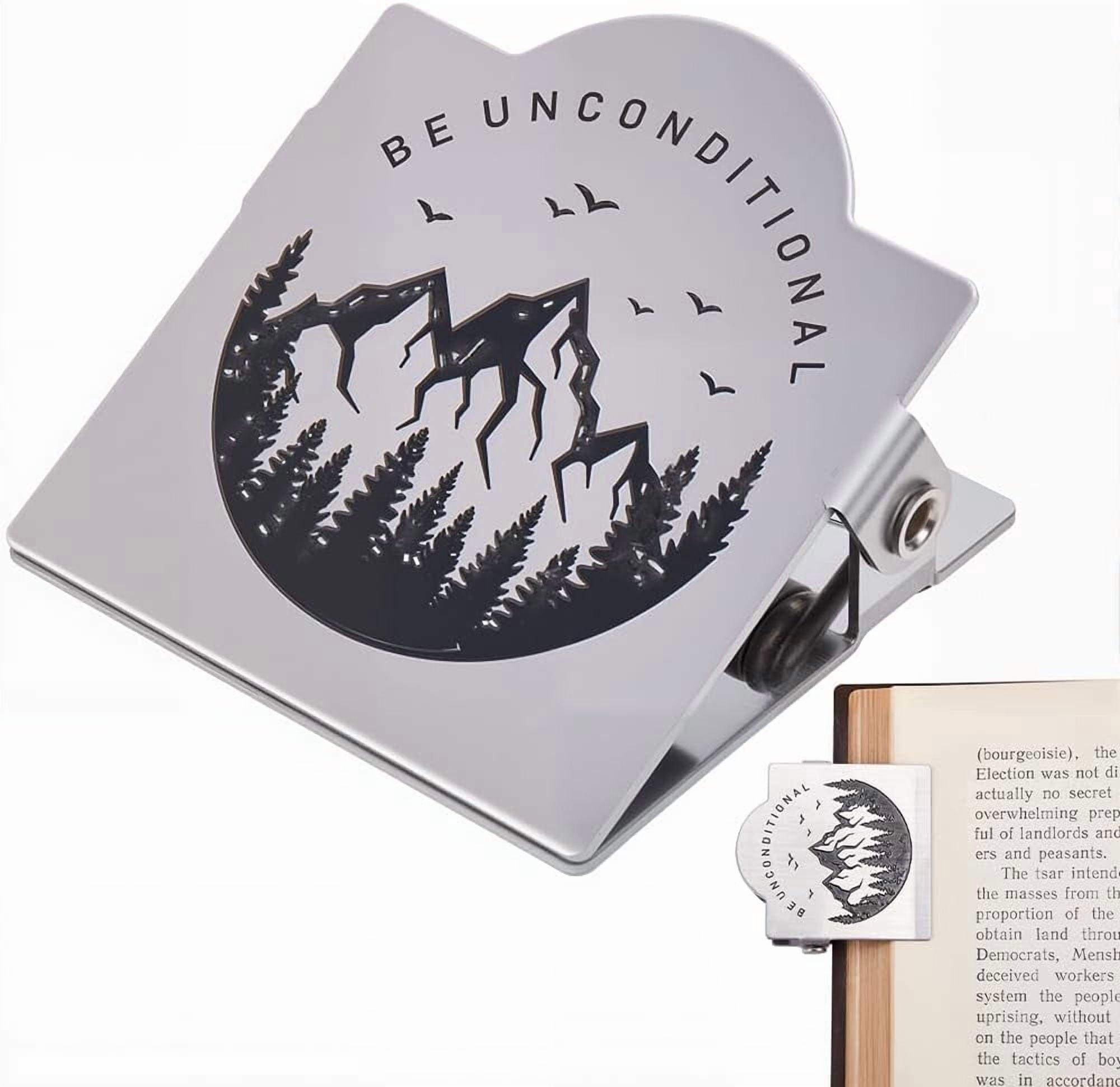 Journal Clips Vintage Metal Book Clip Mountain Forest Theme Silver ...