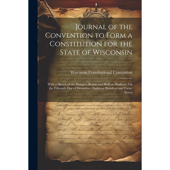 Journal of the Convention to Form a Constitution for the State of Wisconsin: With a Sketch of the Debates, Begun and Held at Madison, On the Fifteenth Day of December, Eighteen Hundred and Forty-Seven