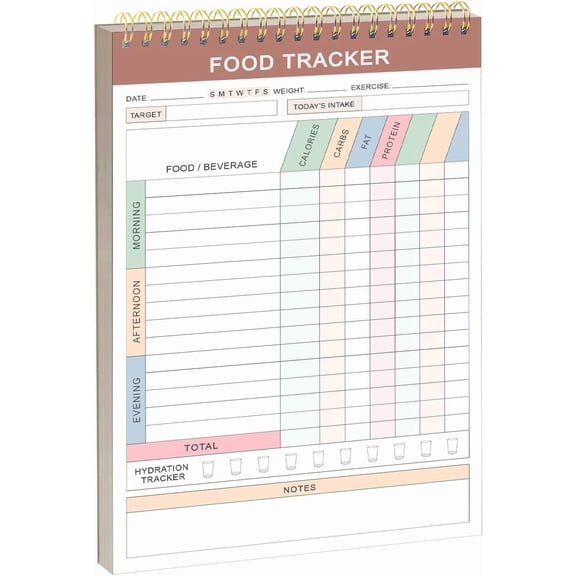 Journal Diary - Calorie Counter Book & Meal Planner, 5.5x8.3