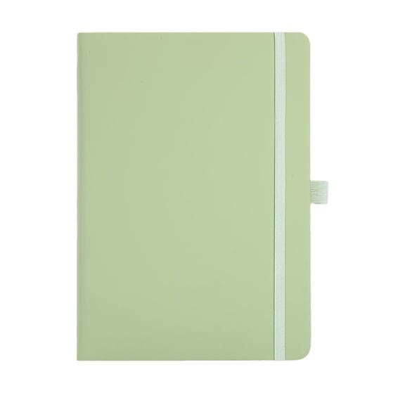 Journal Notebook Bulk, Hardcover Business Classic Ruled Lined Journals with Pen Holder for Work Office Journaling,Light Green 21*14.5cm
