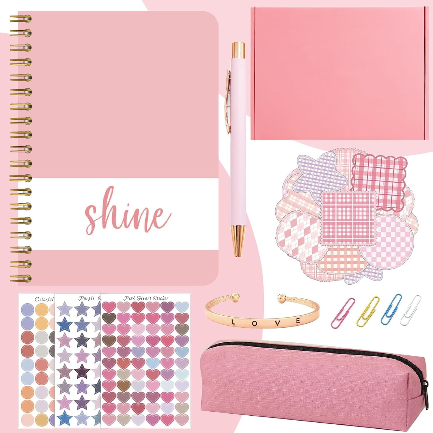 Journal Set for Girls Ages 8-12, Journal Scrapbook Kit and Diary ...