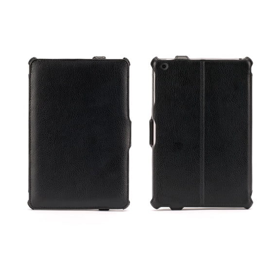 Ipad Mini 2, 3, And 4 Case - Black Leather Multi-Positional Protective Journal