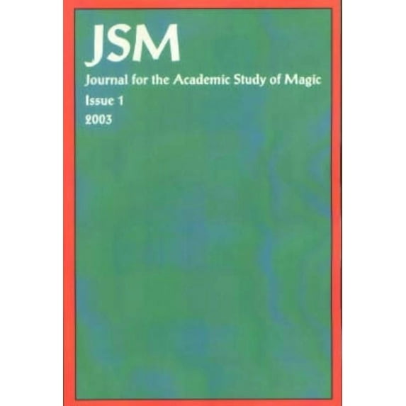 Journal for the Academic Study of Magic Journal For the Academic Study of Magick 1, (Paperback)