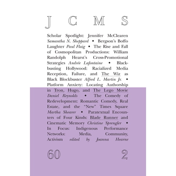Journal of Cinema and Media Studies, vol. 60, no. 2 (Paperback)