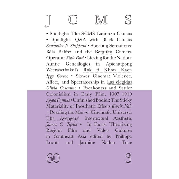 Journal of Cinema and Media Studies, vol. 60, no. 3 (Paperback)