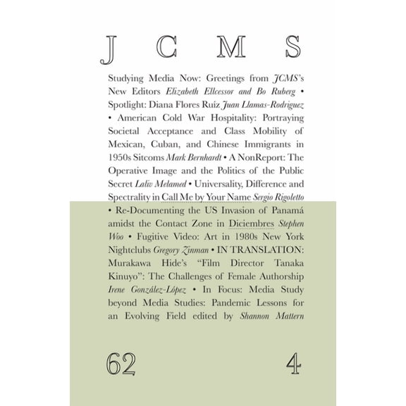 Journal of Cinema and Media Studies, vol. 62, no. 4 (Paperback)