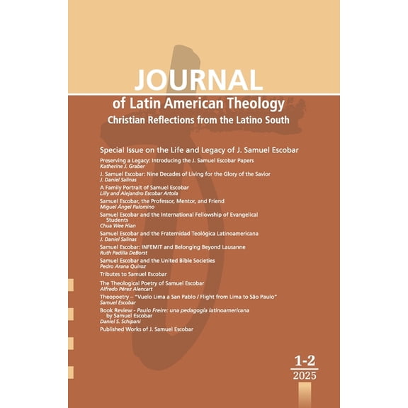 Lindy Scott Journal of Latin American Theology, Volume 20 Numbers 1-2, Paperback