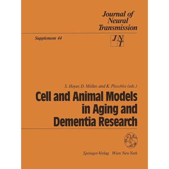 Journal of Neural Transmission. Suppleme Cell and Animal Models in Aging and Dementia Research, Book 44, (Paperback)