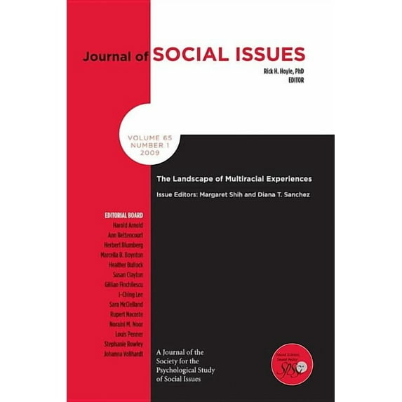 Journal of Social Issues: The Landscape of Multiracial Experiences (Paperback)