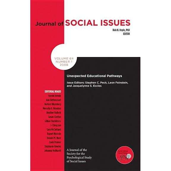 Journal of Social Issues: Unexpected Educational Pathways (Paperback)
