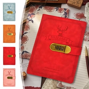 Journaling Notebooks A5 Lock Combination Notepad Thickened Password Notebook for Office Business Business Daily Planner